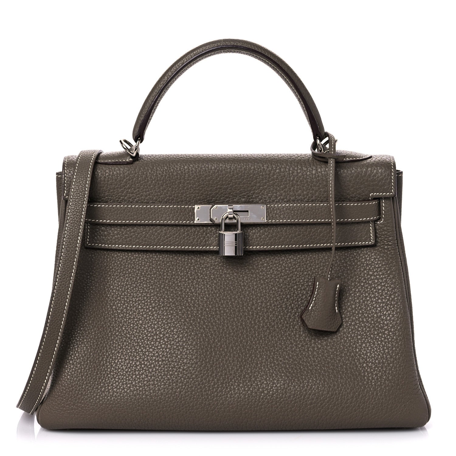 Hermes Togo Kelly Retourne 32 Etoupe 1 of 9