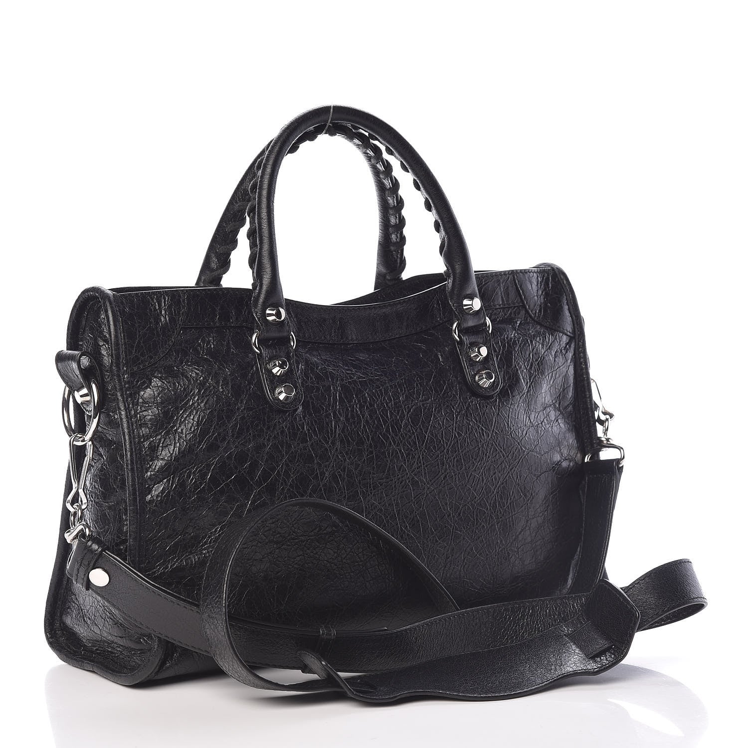 Balenciaga Agneau Classic Silver Hardware S City Black 3 of 10