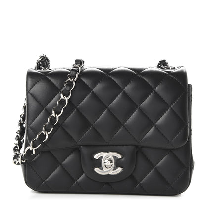 Chanel Lambskin Quilted Mini Square Flap Black 1 of 11