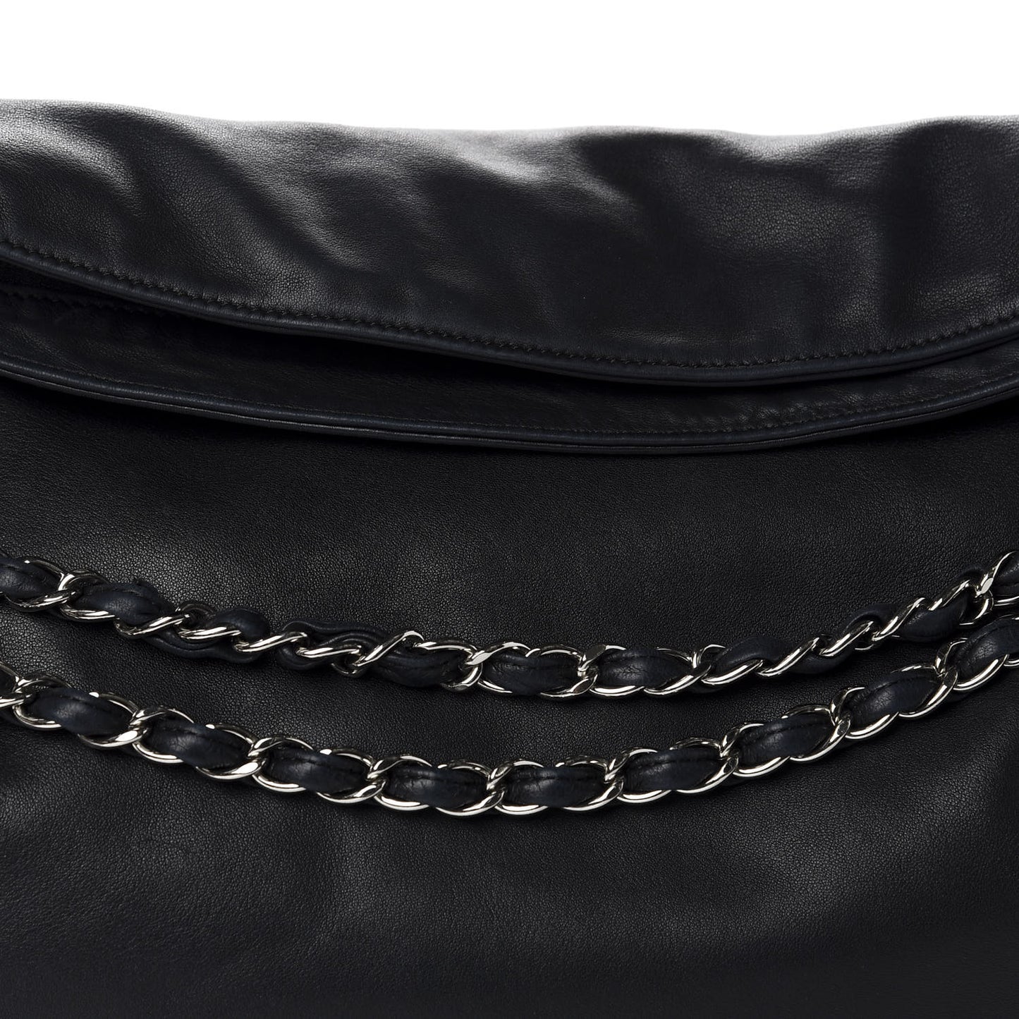 Lambskin Large Ultimate Soft Tote Black