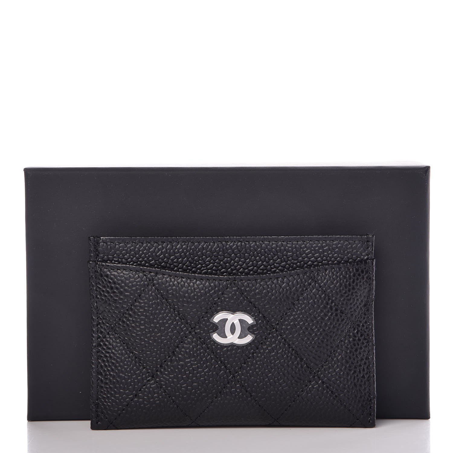 Chanel Caviar Quilted Card Holder Black 9 of 9