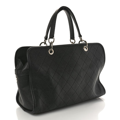 Chanel Caviar Stitched Shopping Tote Black 4 of 12