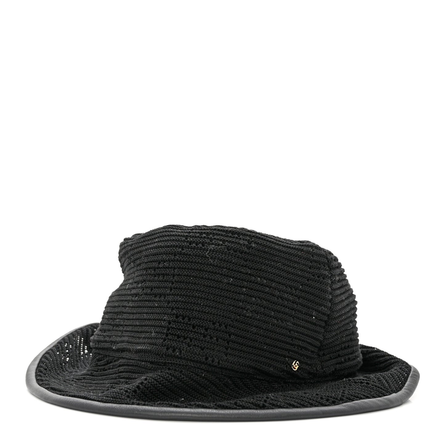 Crochet Cable Double G Bob Hat S Black