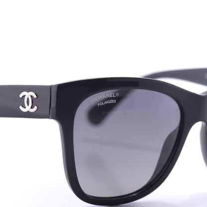 Chanel Acetate Polarized Square CC Sunglasses 5380 Black 8 of 11