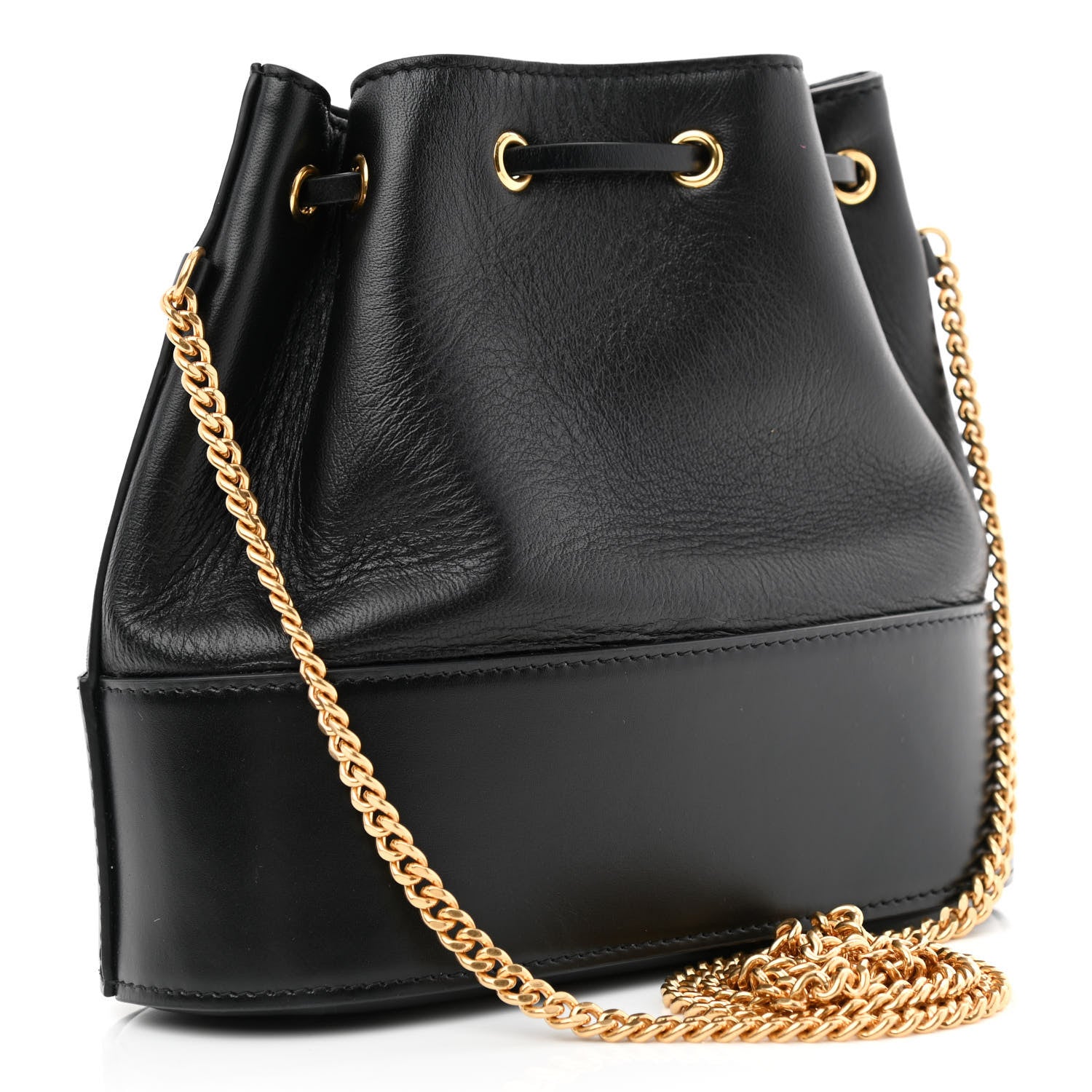Valentino Garavani Nappa Mini VLogo Signature Chain Bucket Bag Black 3 of 9