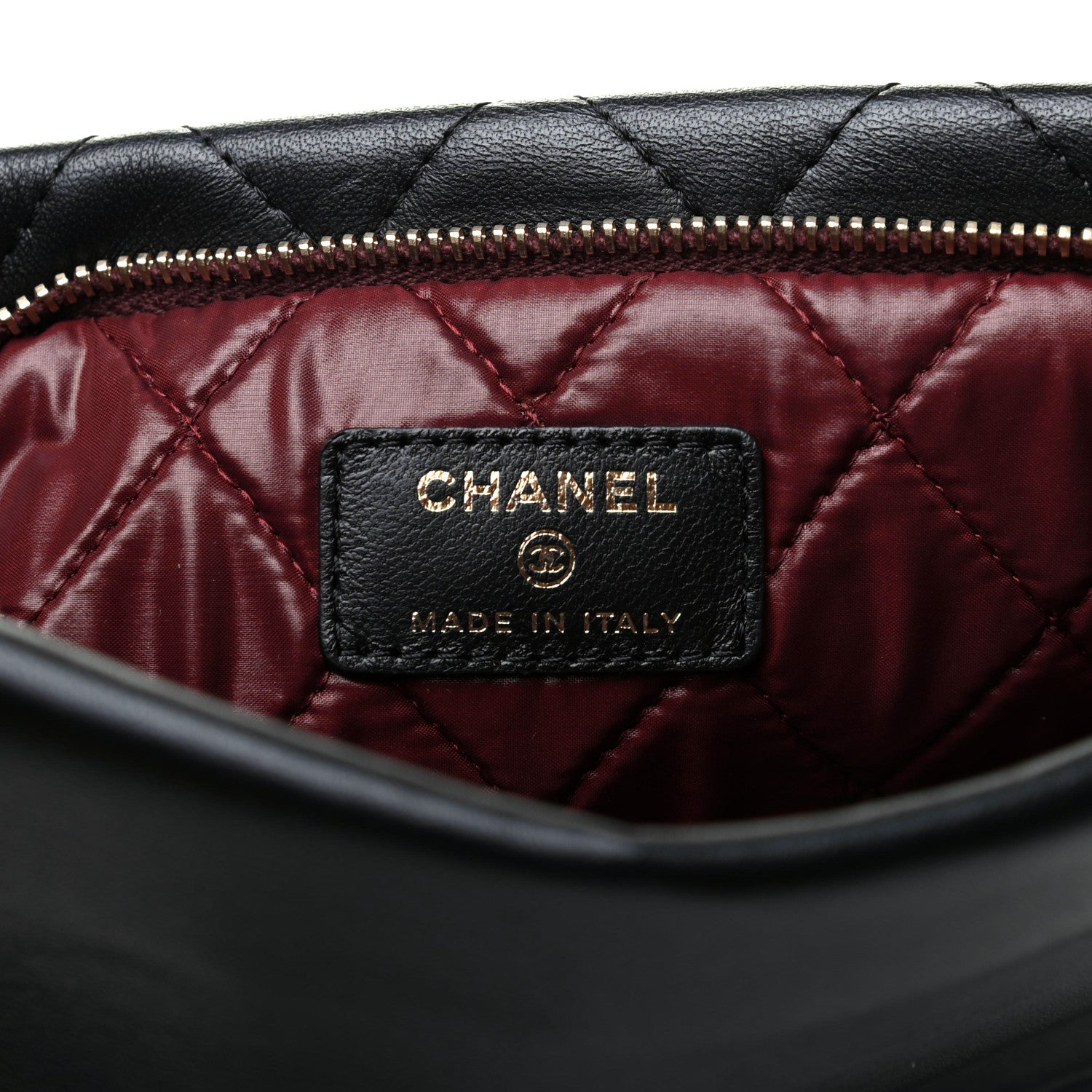 Chanel Lambskin Quilted CC Beauty Clutch Black 6 of 7