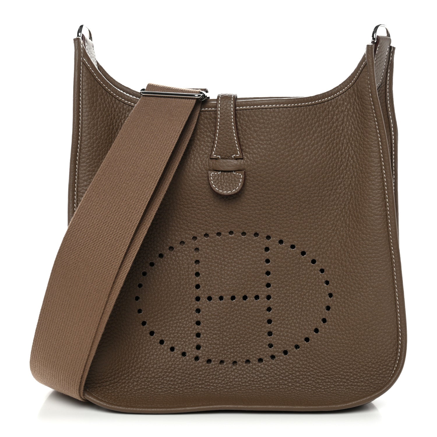Hermes Taurillon Clemence Evelyne III PM Etoupe 1 of 11