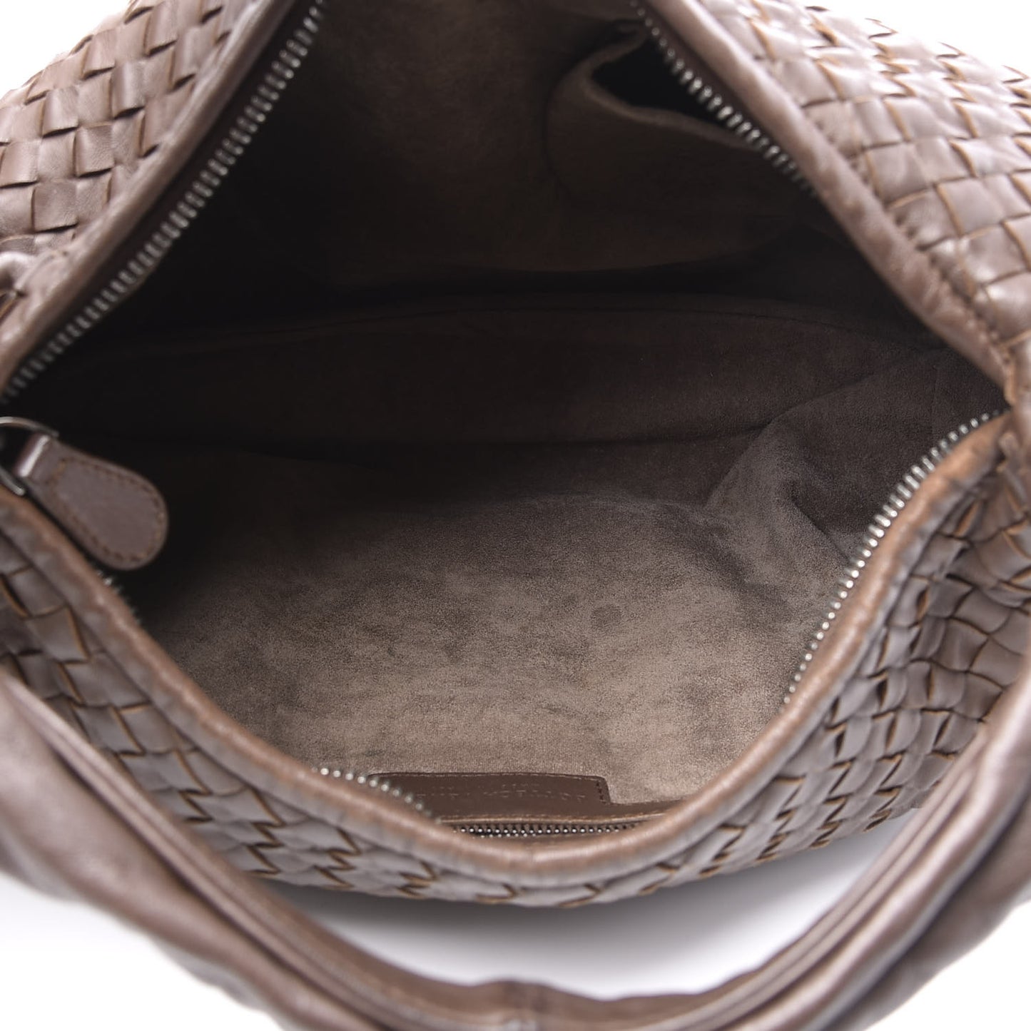 Nappa Intrecciato Medium Belly Veneta Hobo Shadow