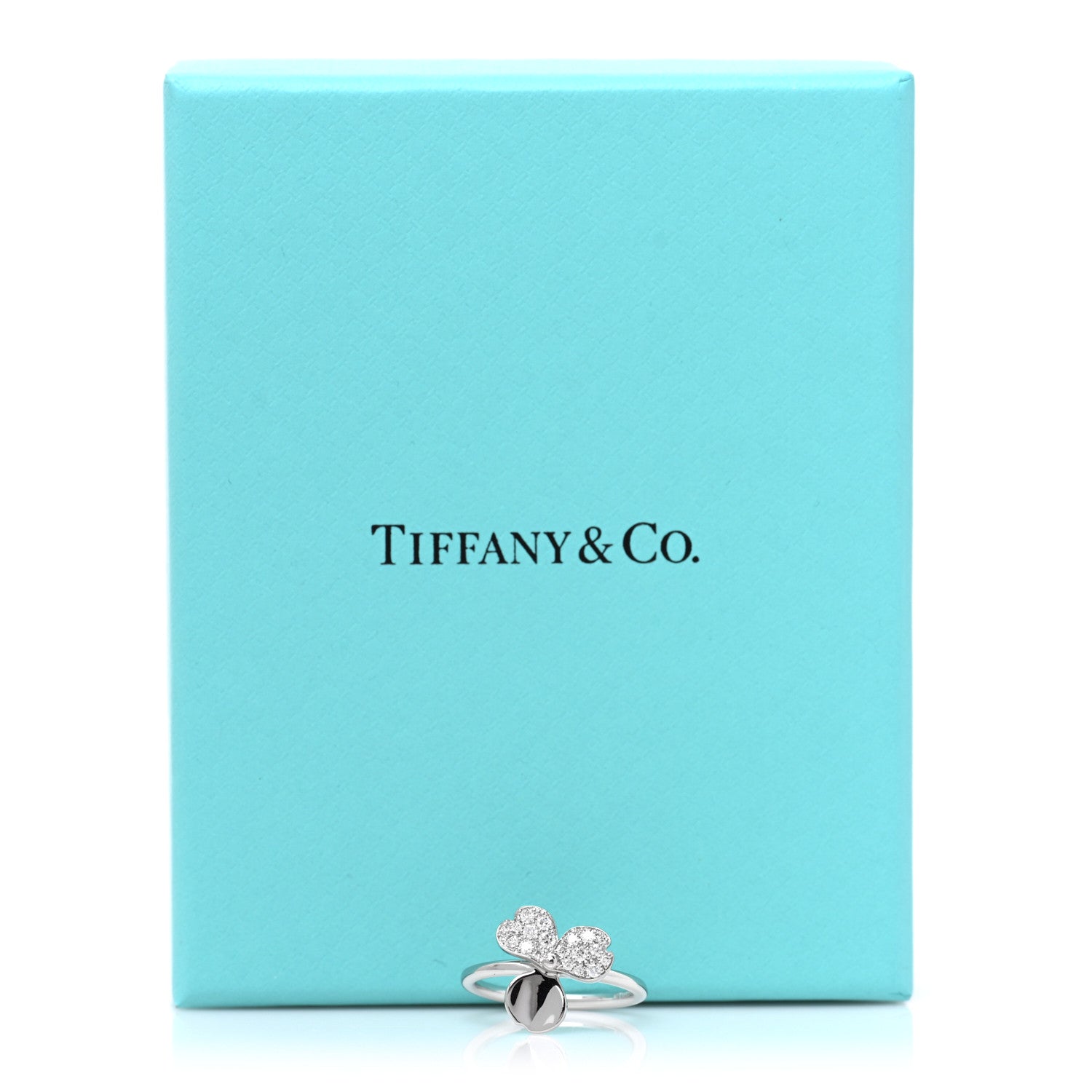 Tiffany Platinum Diamond Paper Flowers Ring 50 5.25 5 of 5
