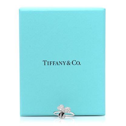Tiffany Platinum Diamond Paper Flowers Ring 50 5.25 5 of 5