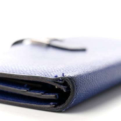 Hermes Epsom Bearn Gusset Wallet Bleu Electrique 9 of 12