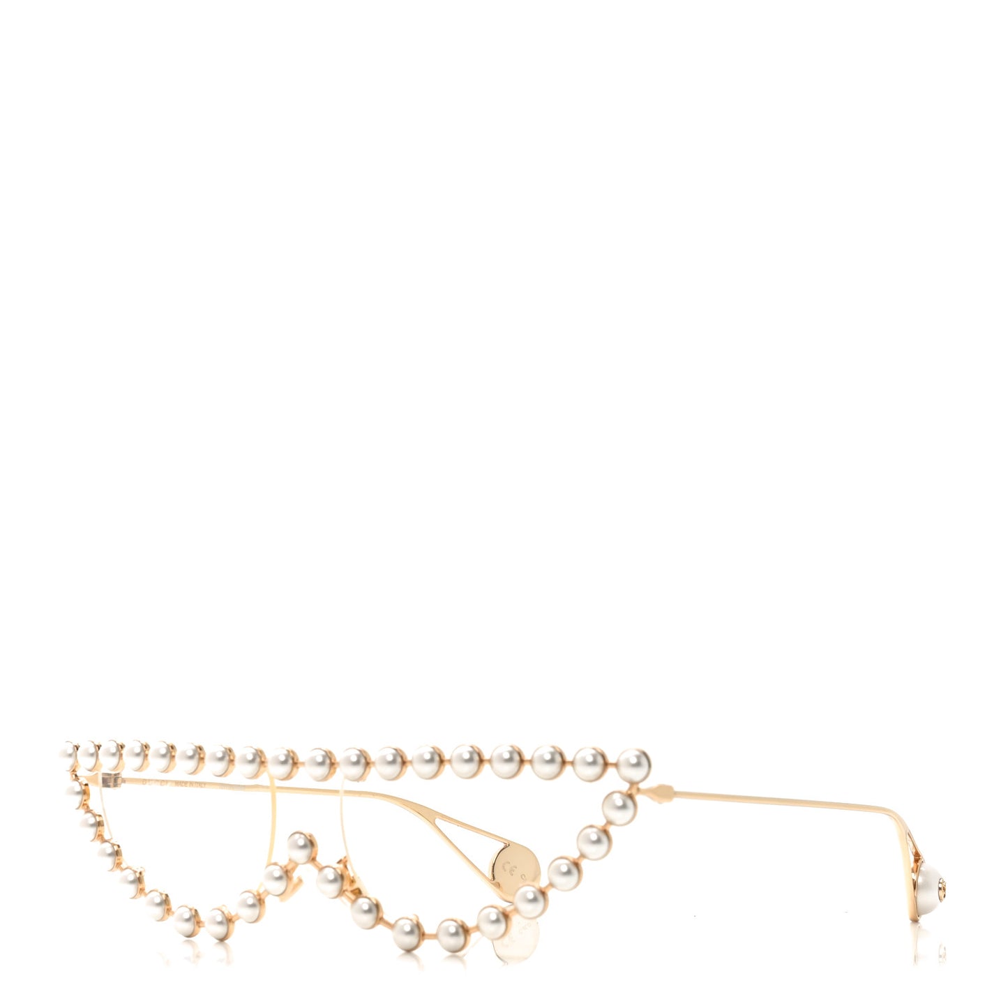 Metal Pearl Cat Eye Sunglasses GG0364S Gold