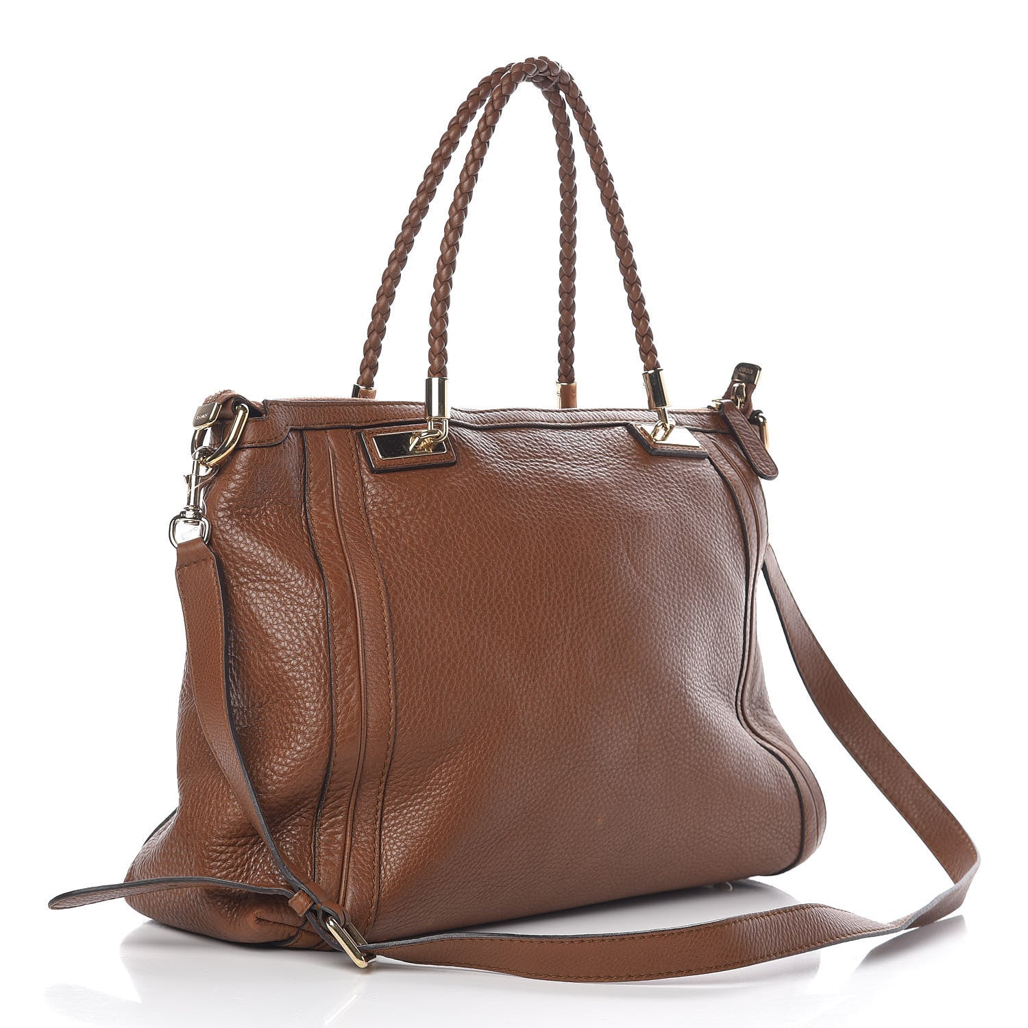 Gucci Cellarius Calfskin Large Bella Top Handle Bag Cuir 3 of 10