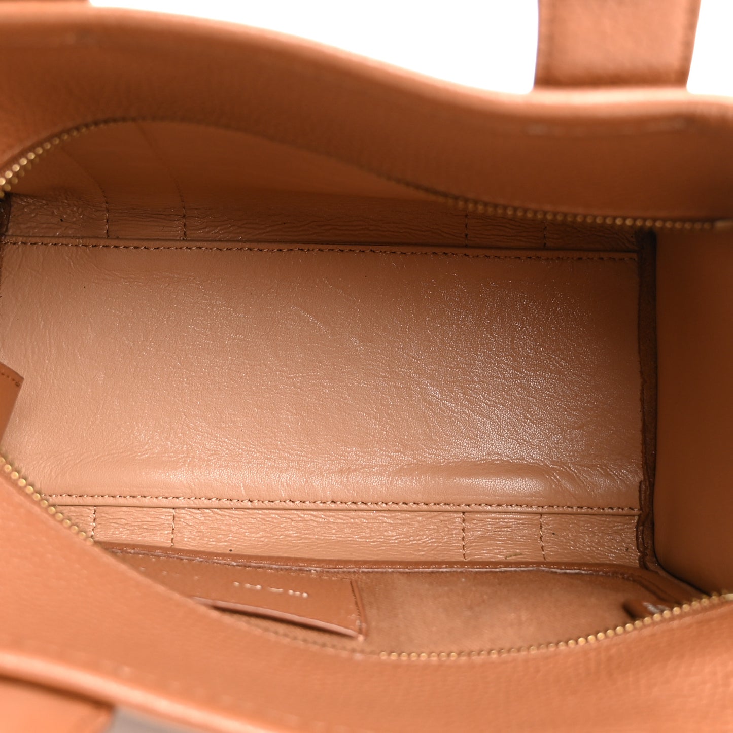 Grained Calfskin Small The Tote Bag Argan Oil