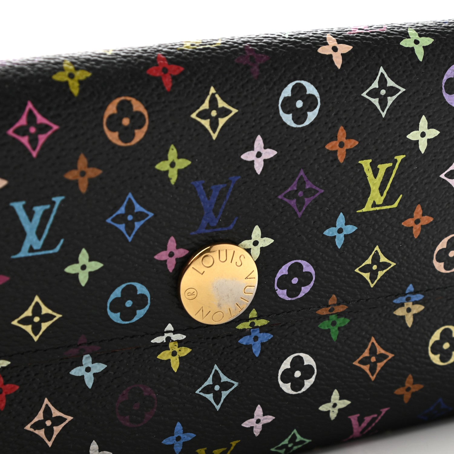 Louis Vuitton Monogram Multicolor Sarah Wallet Black Grenade 9 of 9
