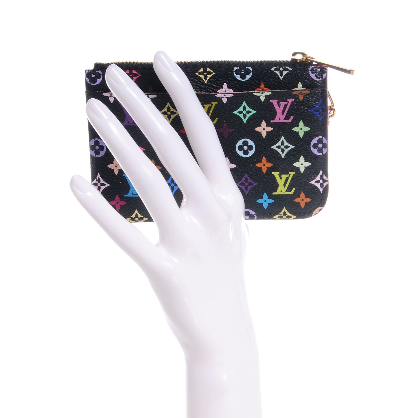 Monogram Multicolor Key Pouch Black Grenade