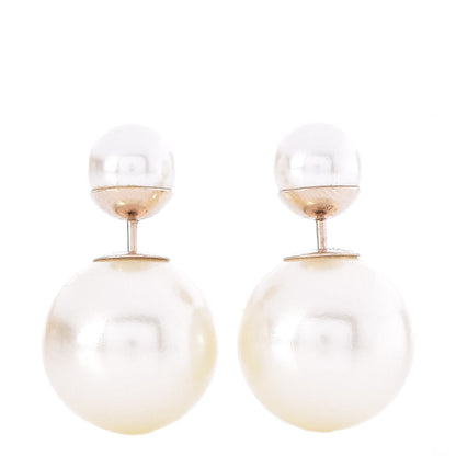 Christian Dior Pearl Mise En Dior Tribal Earrings 1 of 4