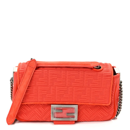 Fendi Technical Fabric FF Midi Chain Baguette Tulipano 1 of 13