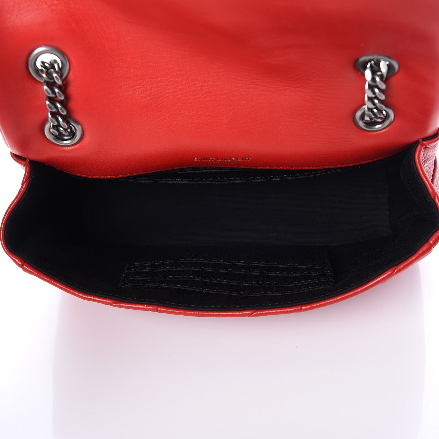 Lambskin Patchwork Monogram Small Jamie Red