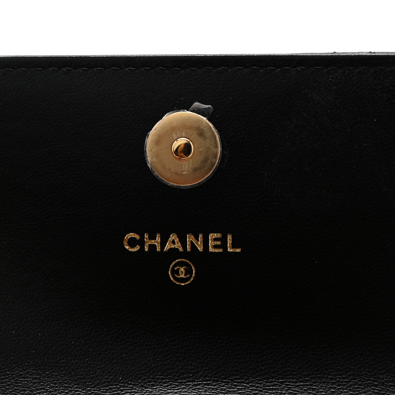 Chanel Lambskin Quilted CC Hook Card Holder Black 6 of 9