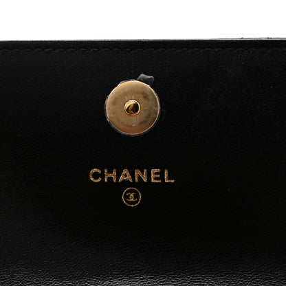 Chanel Lambskin Quilted CC Hook Card Holder Black 6 of 9