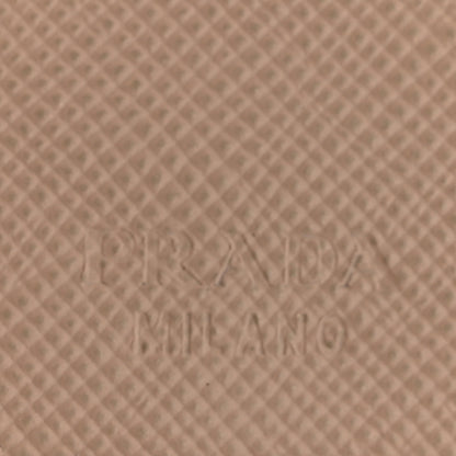 Prada Saffiano Metal Compact Flap Wallet Cipria 6 of 10