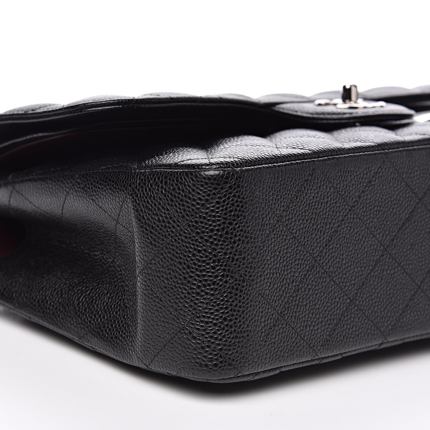 Chanel Caviar Quilted Jumbo Double Flap Black 8 of 12