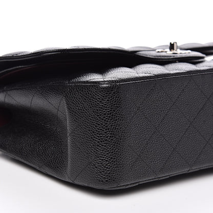 Chanel Caviar Quilted Jumbo Double Flap Black 8 of 12