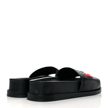 Chanel Lambskin Cha-Nel Mule Sandals 37 Black Multicolor 4 of 14