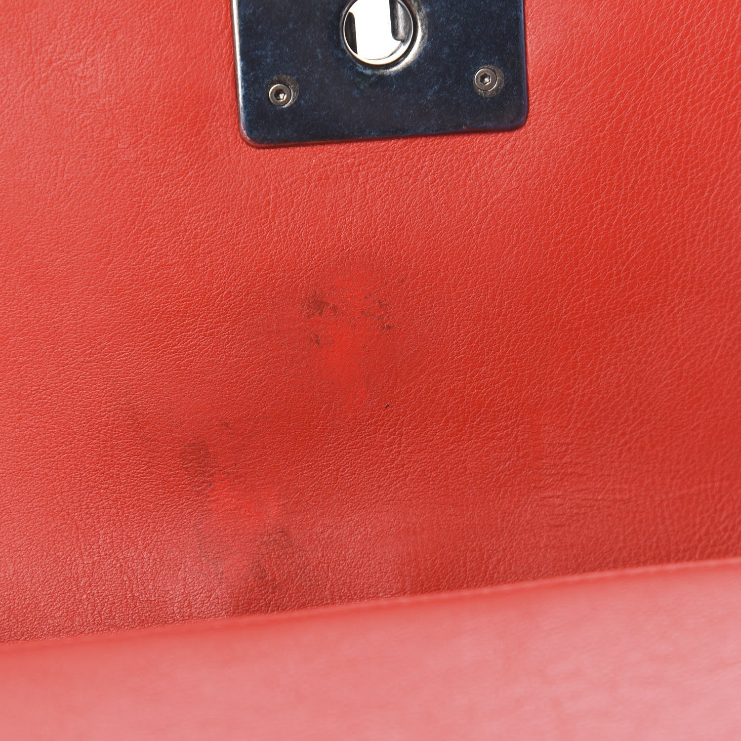 Chanel Calfskin Double Stitch Small Boy Flap Red 10 of 12