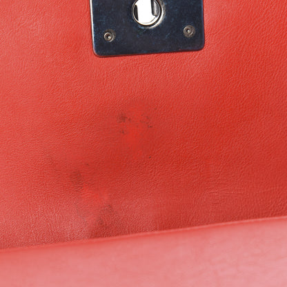 Chanel Calfskin Double Stitch Small Boy Flap Red 10 of 12