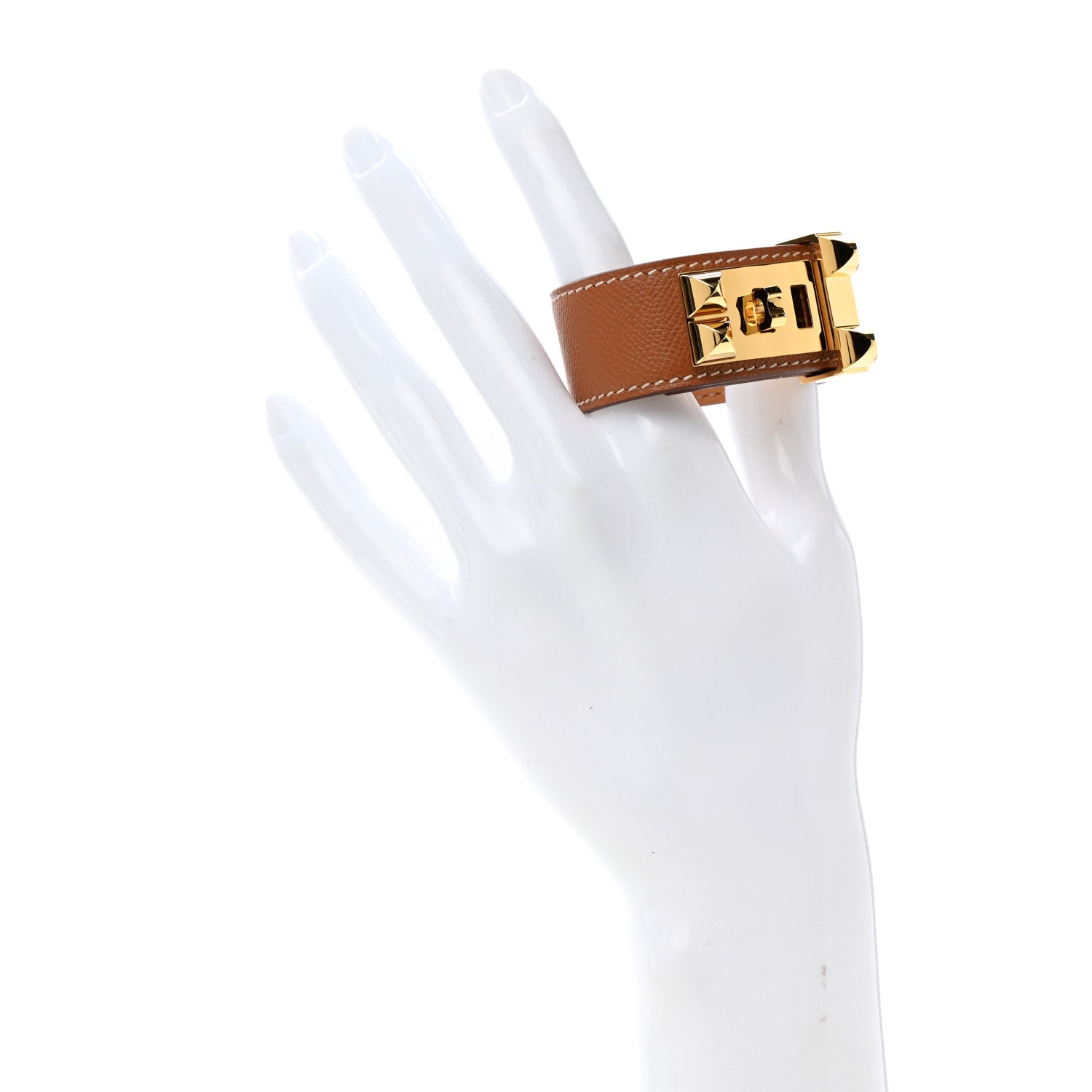 Hermes Epsom Collier de Chien CDC 24 Bracelet T2 Gold 2 of 7