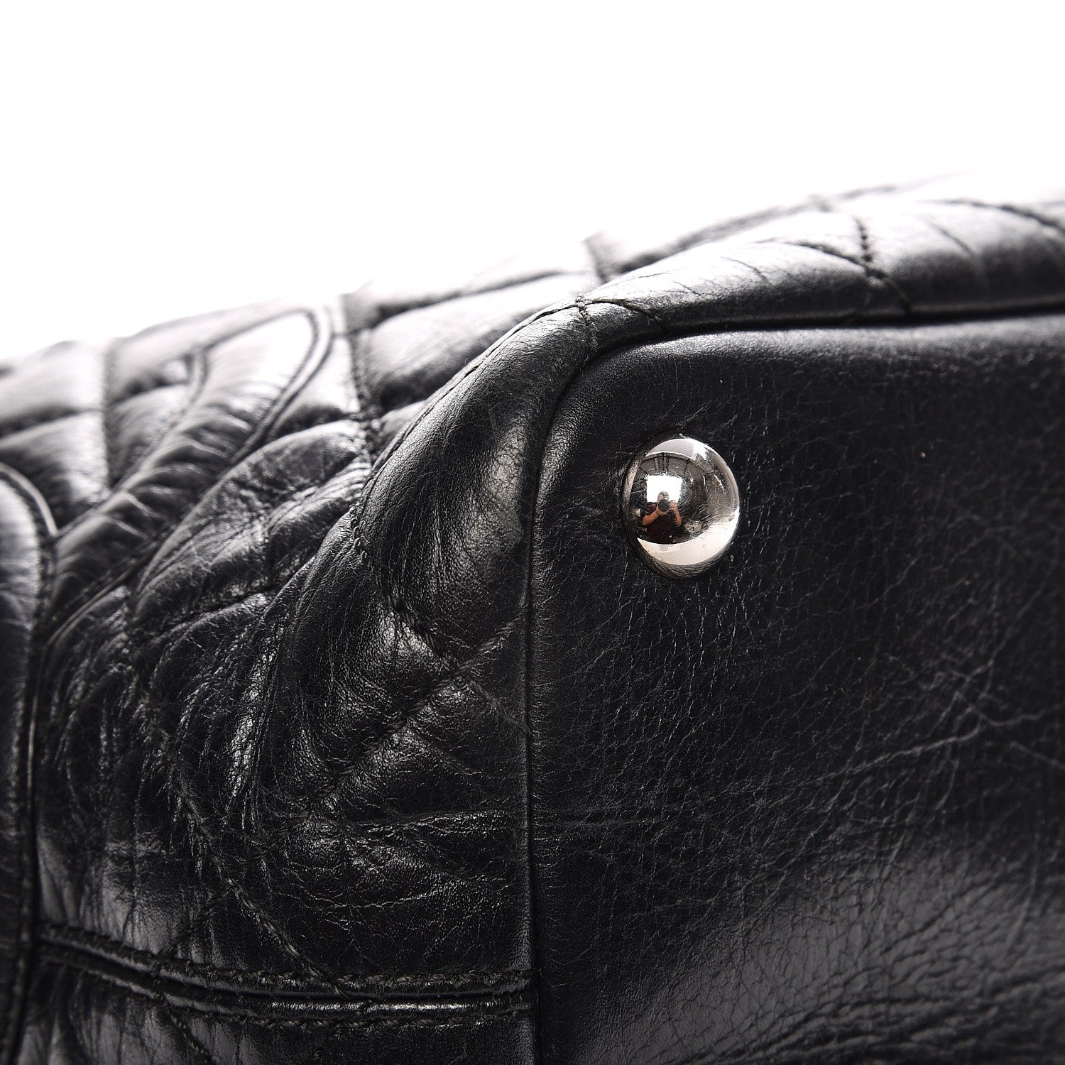 Chanel Aged Calfskin Quilted Large Cotton Club Tote Black 9 of 12