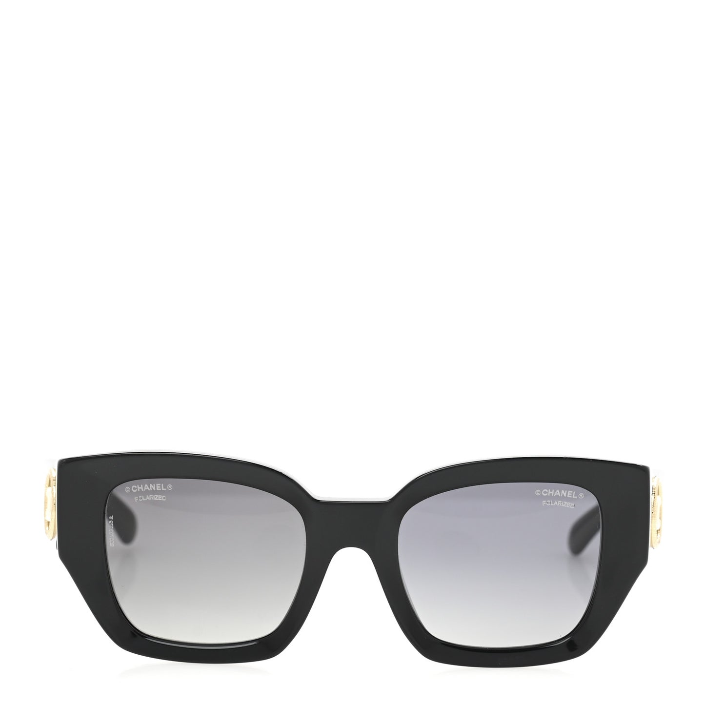 Acetate Polarized Square Sunglasses 5506 Black