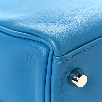 Hermes Togo Kelly Retourne 32 Bleu Zanzibar 10 of 11