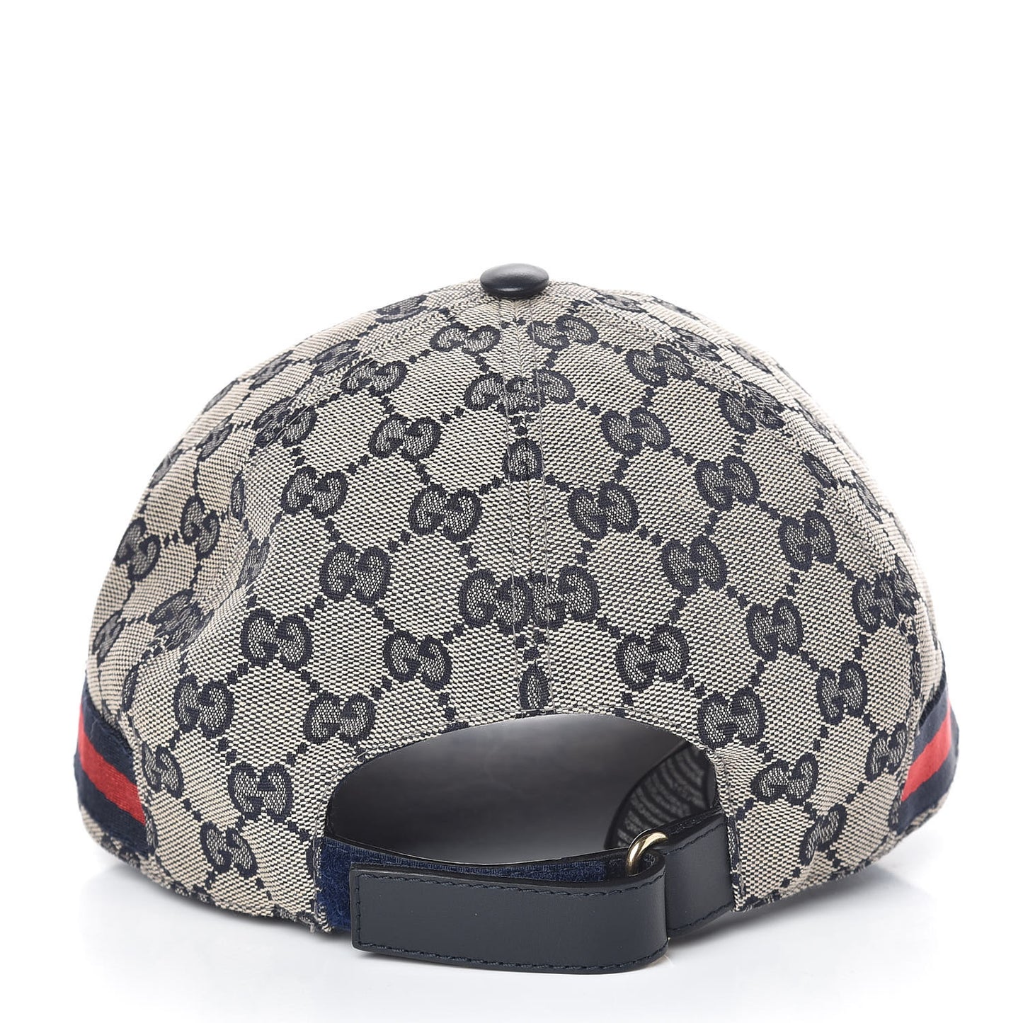 Monogram Web Baseball Hat XL Beige Blue