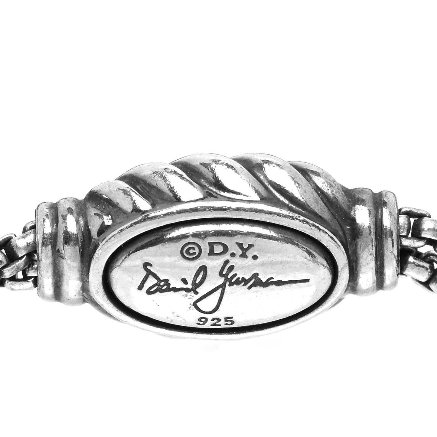 Sterling Silver Black Onyx Hematite 8mm Elements Bead Bracelet