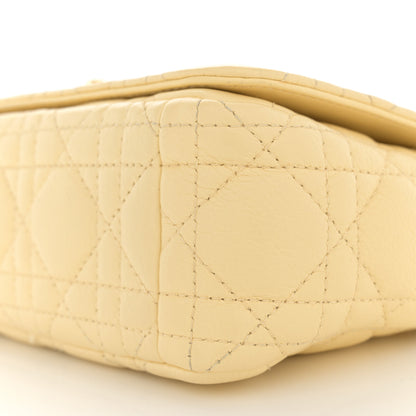 Christian Dior Calfskin Cannage Small Caro Bag Pale Yellow 10 of 14