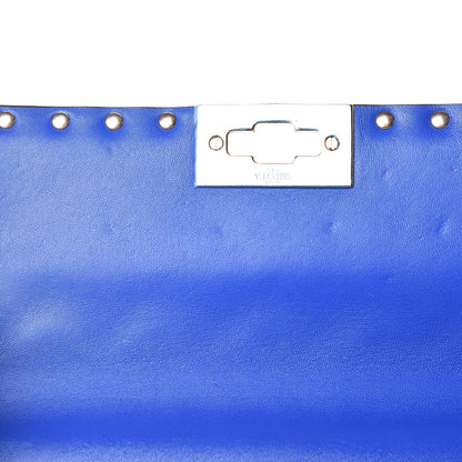 Valentino Garavani Nappa Medium Rockstud Spike Shoulder Bag Acid Blue 6 of 10