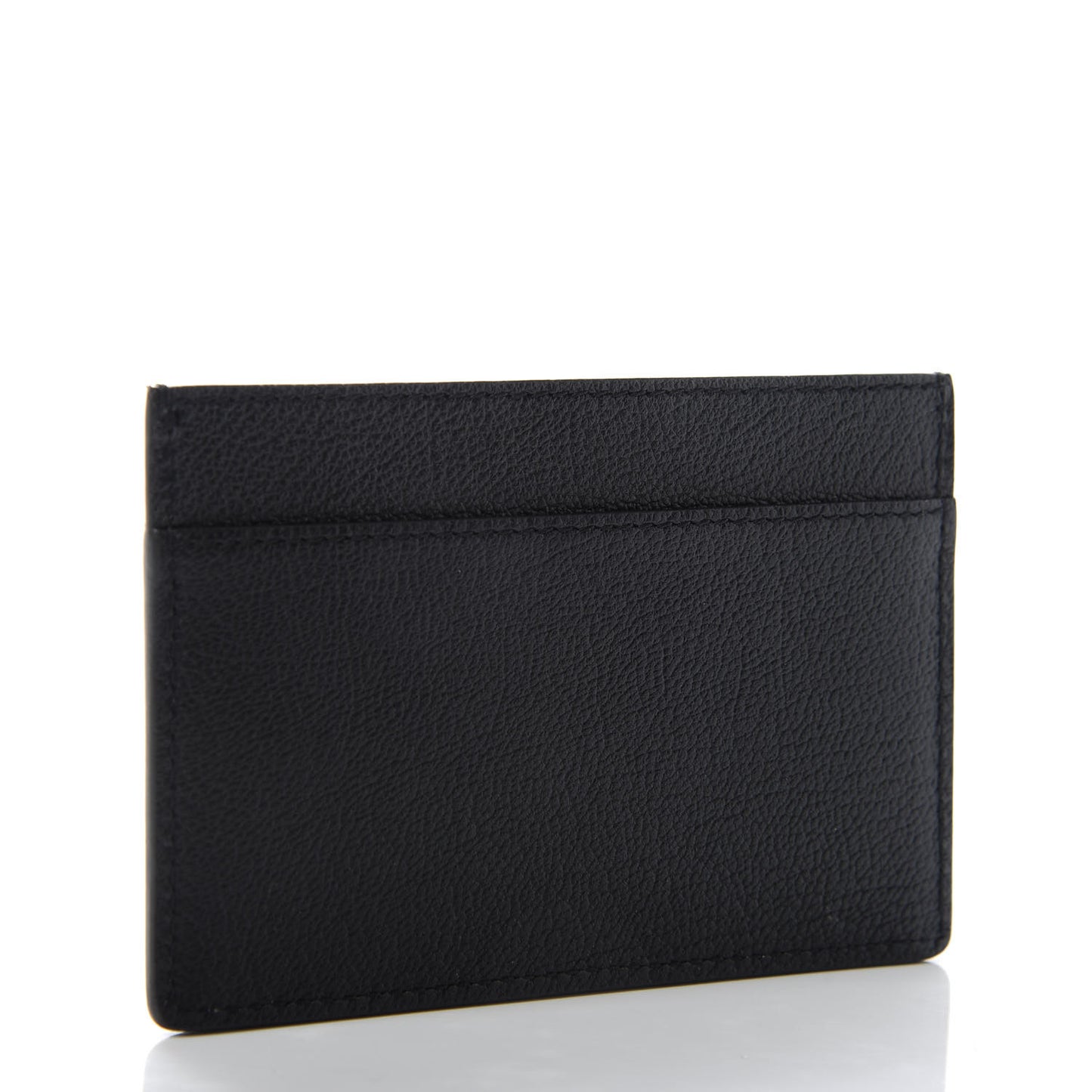 Textured Calfskin Belle De Jour Card Case Black