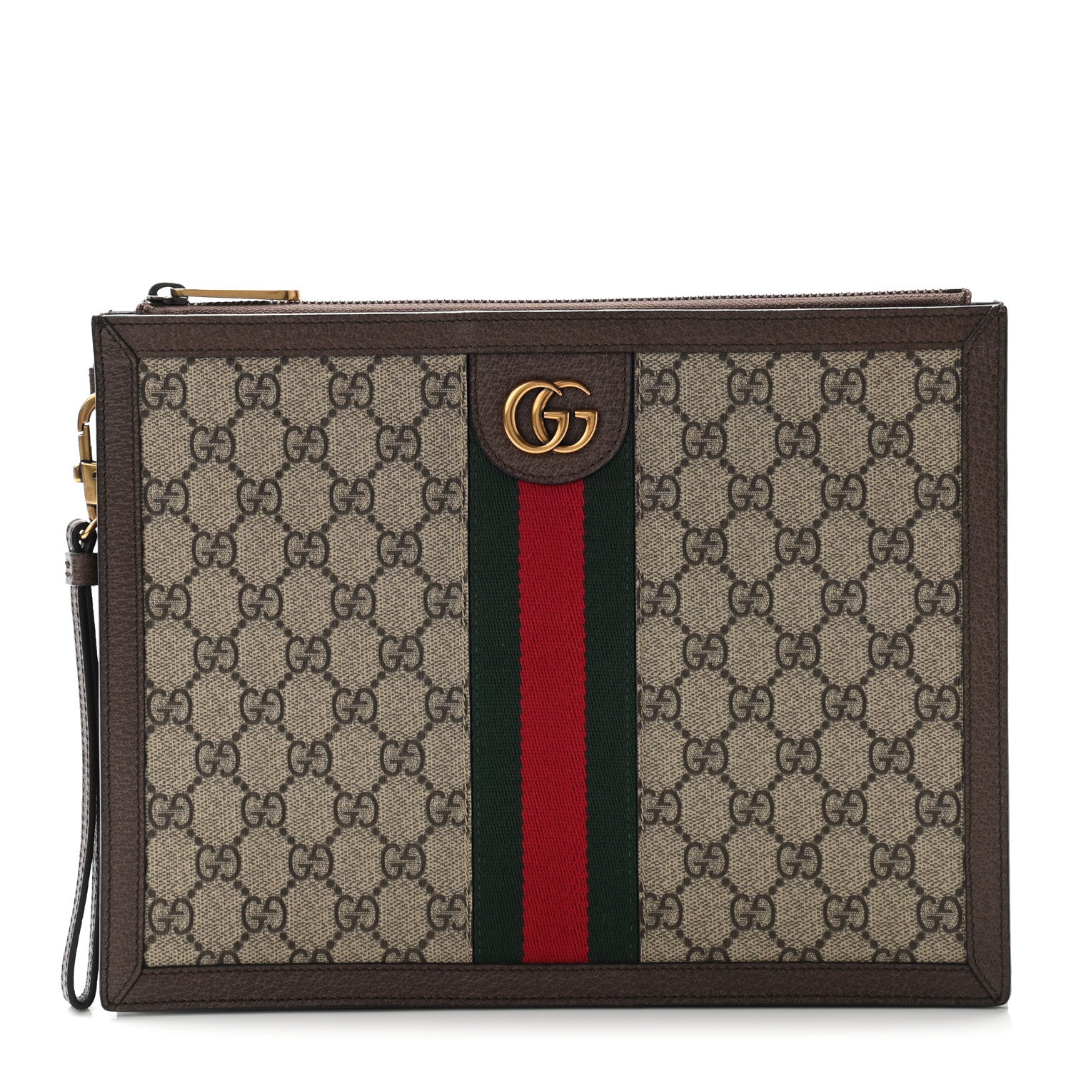 Gucci X DISNEY GG Supreme Monogram Web Three Little Pigs Ophidia Documents Holder Beige New Acero 1 of 9