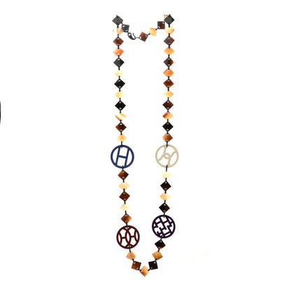 Hermes Buffalo Horn Lacquer Lena Necklace Multicolor 3 of 6