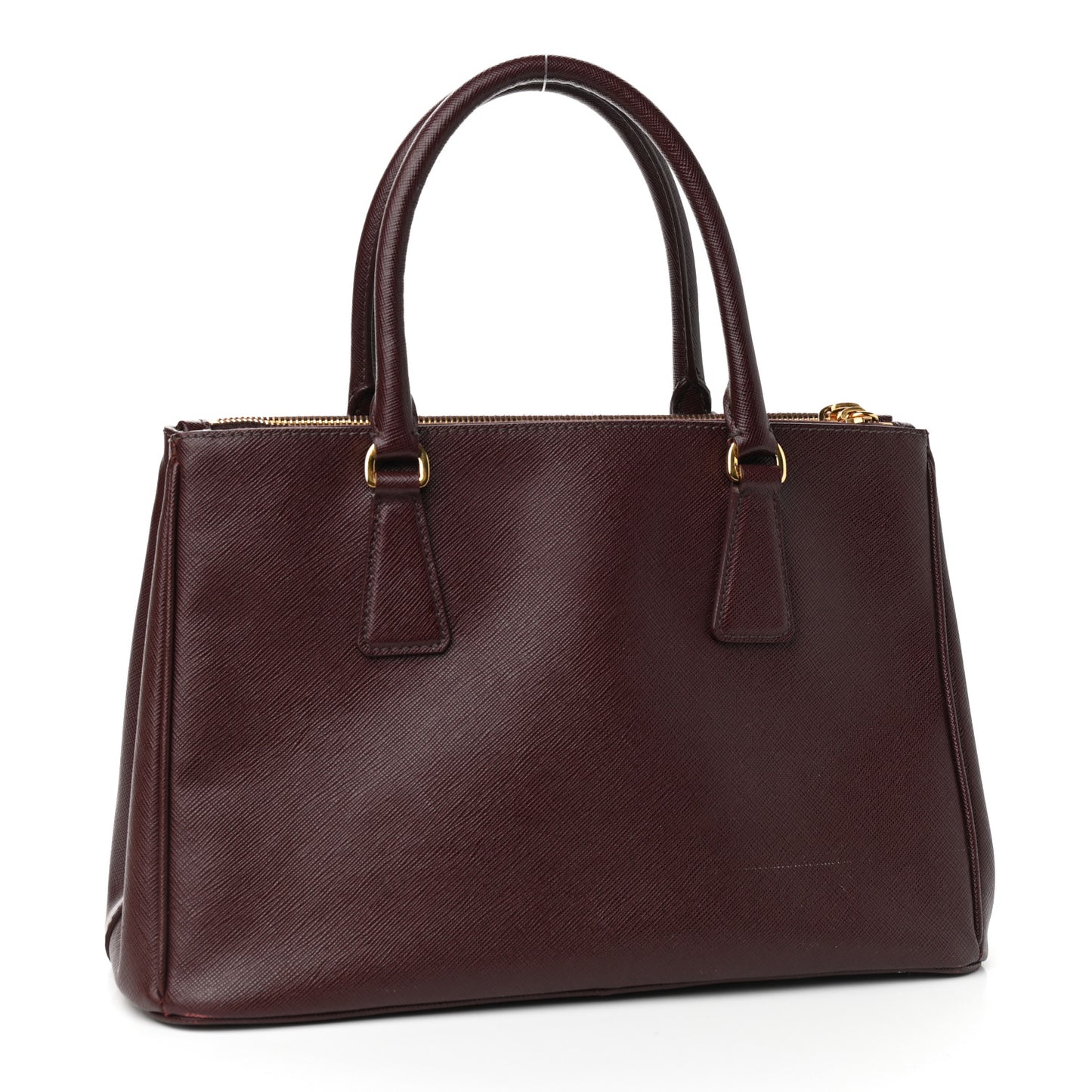 Saffiano Small Galleria Double Zip Tote Granato