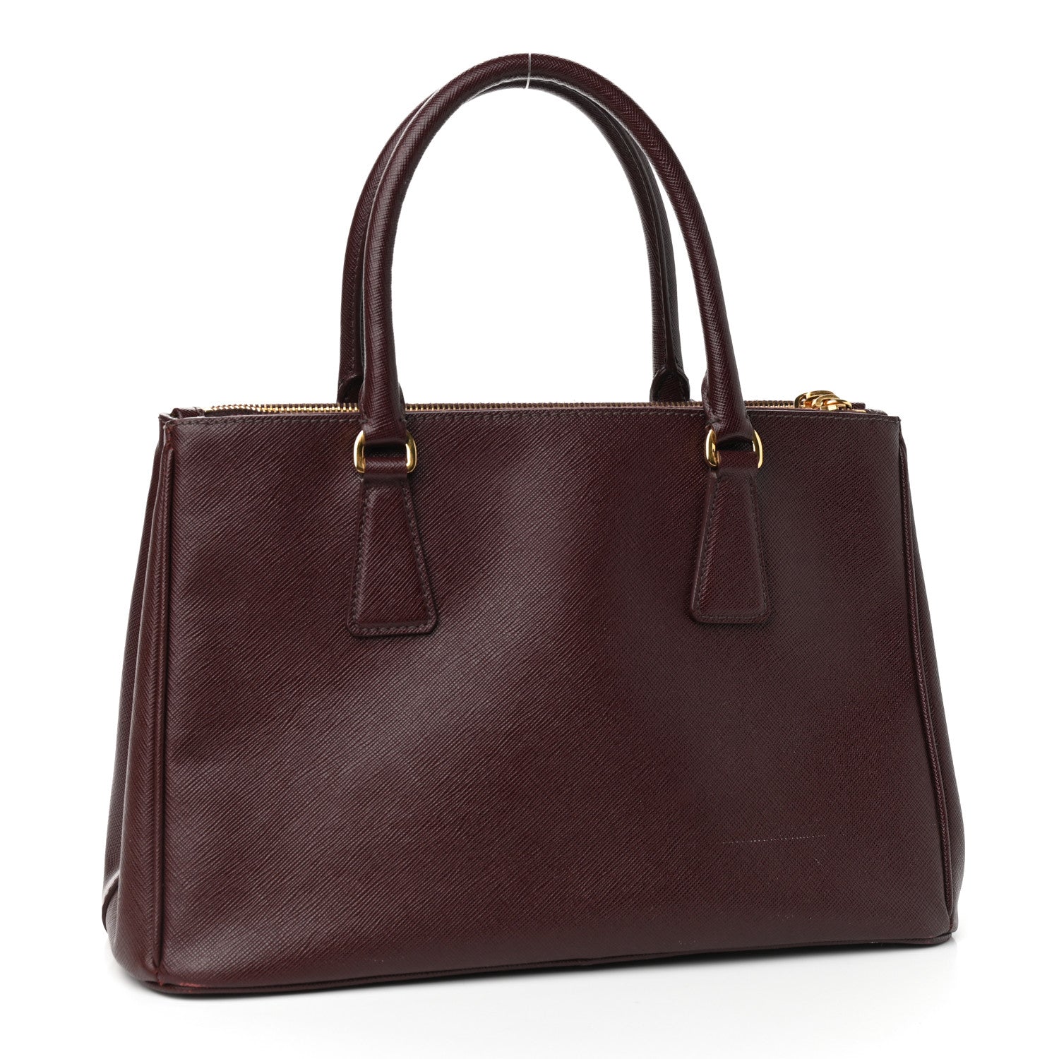 Prada Saffiano Small Galleria Double Zip Tote Granato 3 of 19