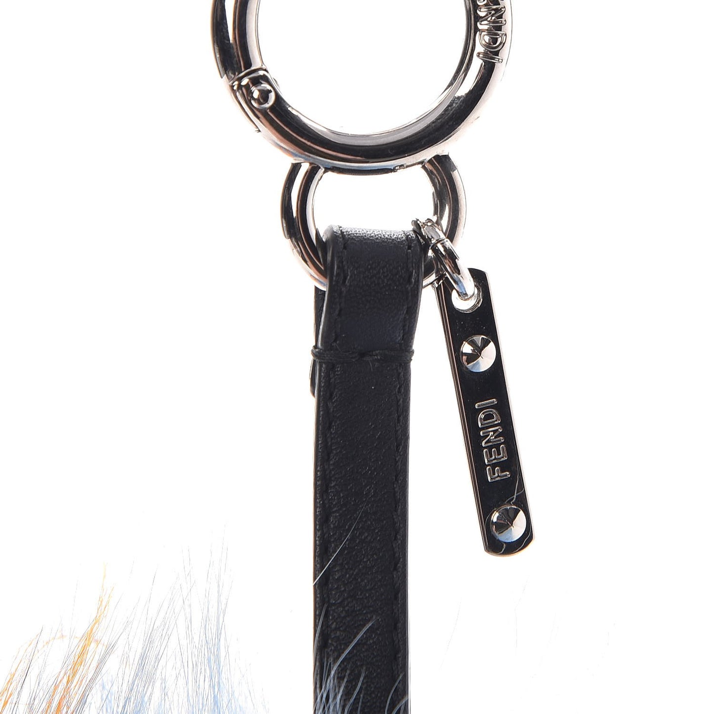 Fox Rabbit Goat Mink Fur Vitello Flamingo Dawny Monster Bag Bug Charm Azzurro Sky Orange Multicolor