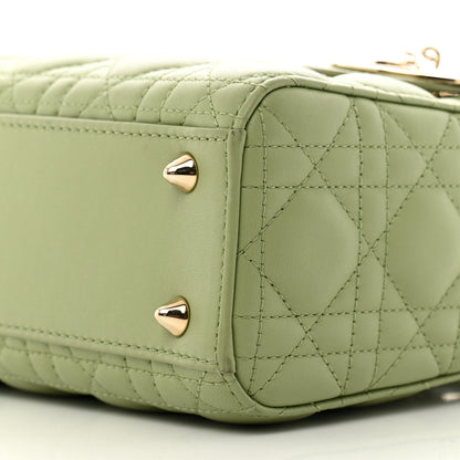 Christian Dior Lambskin Cannage Small My ABCDior Lady Dior Green 10 of 12