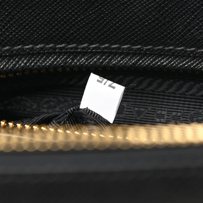 Prada Saffiano Small Galleria Double Zip Tote Black 7 of 11