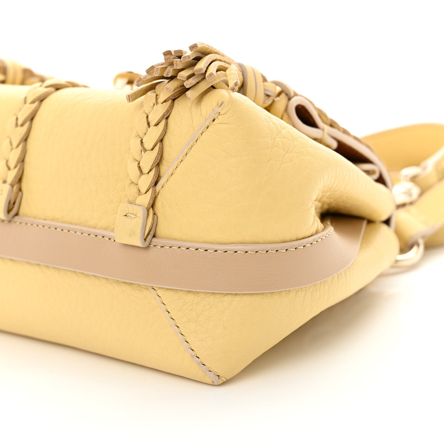 Chloe Grained Calfskin Mini Penelope Soft Shoulder Bag Softy Yellow 10 of 10
