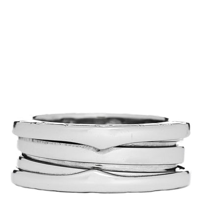Bulgari 18K White Gold B.Zero1 Two-Band Ring 52 6 1 of 5