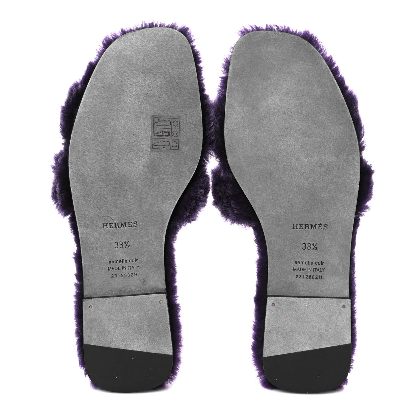 Woolskin Oran Sandals 38.5 Violet Fonce